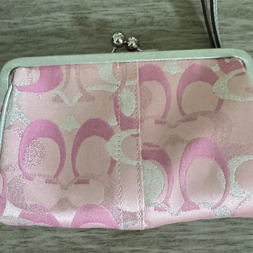 Elegant Pink and Silver Women's Clutch
